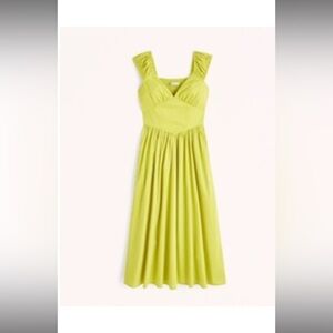 NWT Abercrombie Cap Sleeve Midi Corset Dress